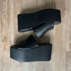 Brand new black PrettyLittleThing size 10 platforms